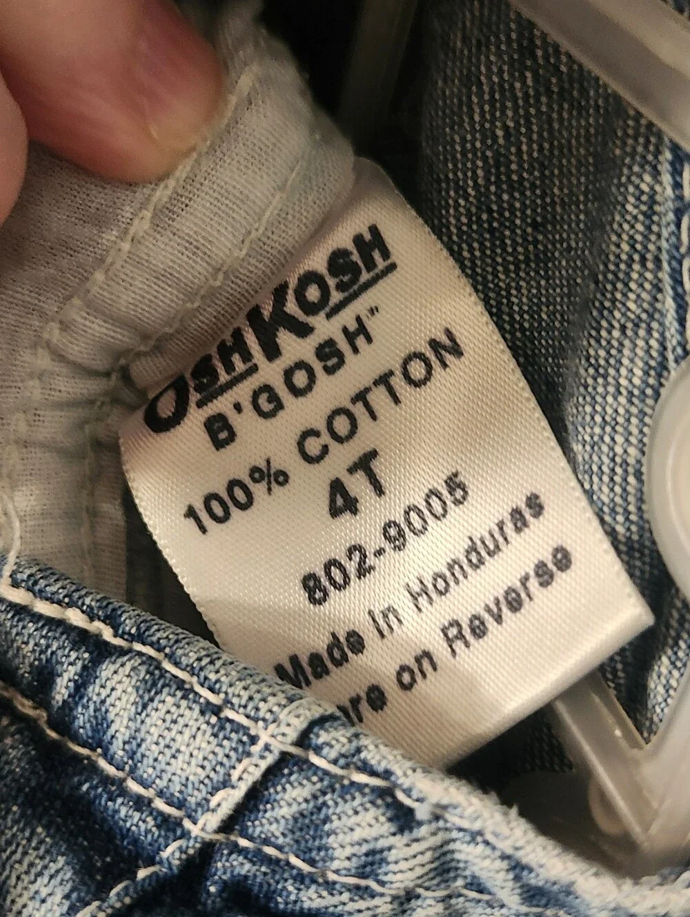 Vintage OshKosh B'gosh Vintage-Style Blue Denim Overalls 4T
